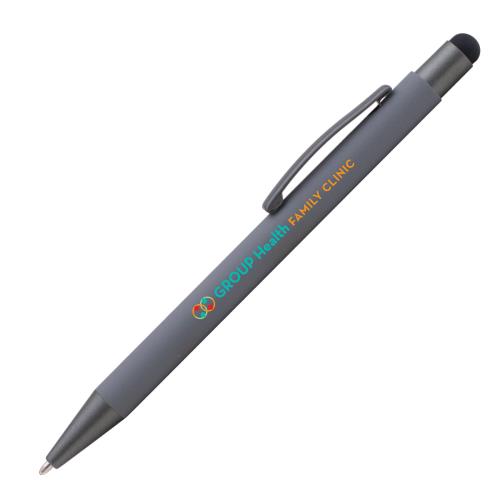 Bowie Softy w/Stylus - Full-Color Metal Pen